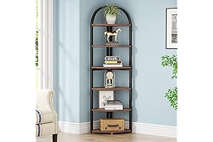 Tribesigns Corner Bookshelf Unit: Elevate Your Space with Style and Functionality