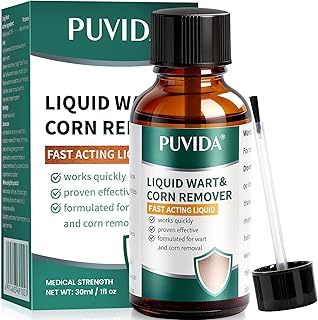 Wart Removal Liquid - Skin Tag Removal Kit, FSA&HSA Eligible Fast-Acting Gentle Formula for Common & Plantar Warts – Easy Topical Application for Hands, Feet and Other External Areas