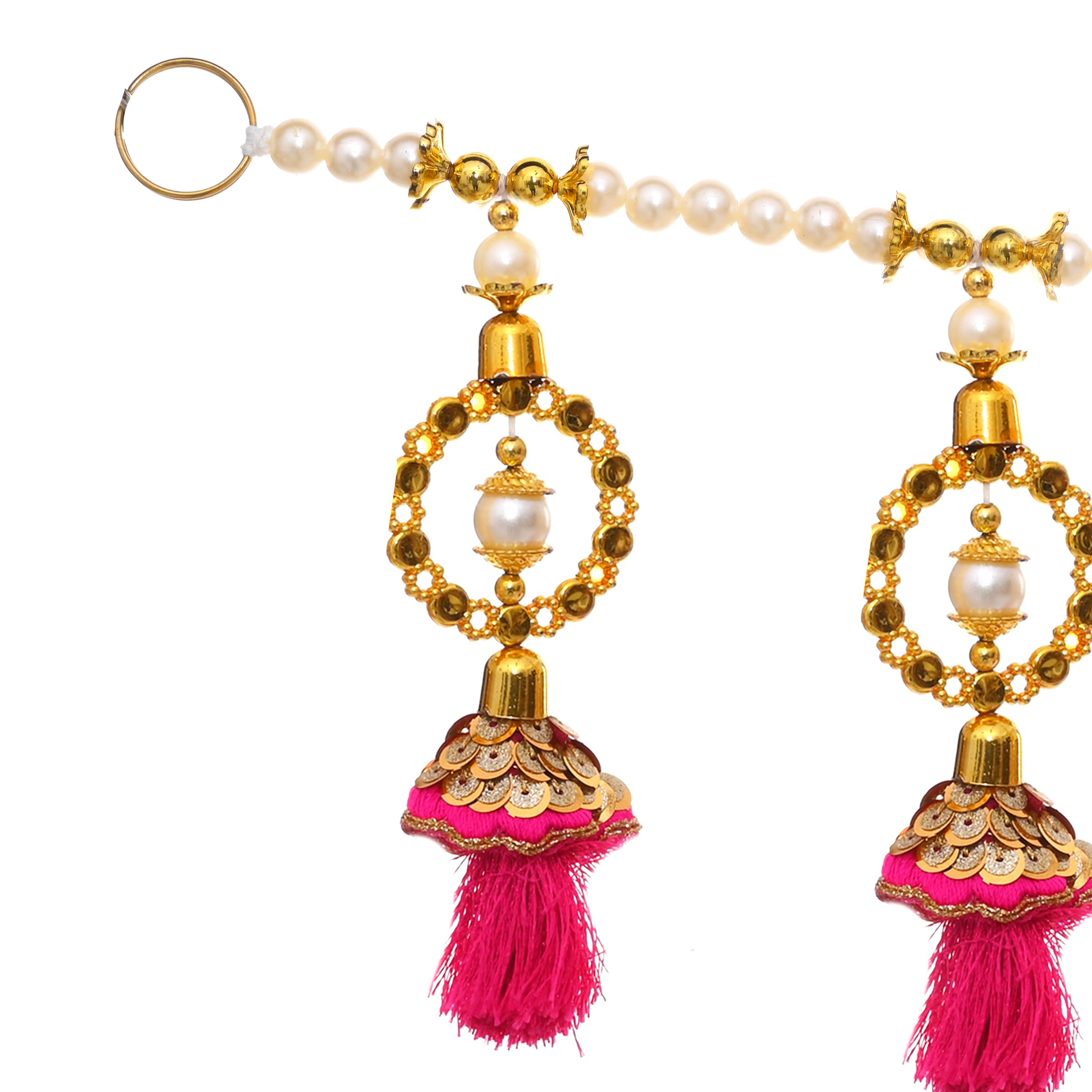 Traditionelles Toran Bandanwaar - Indische Türdekoration Aus Stoff Für Feste & Feiern