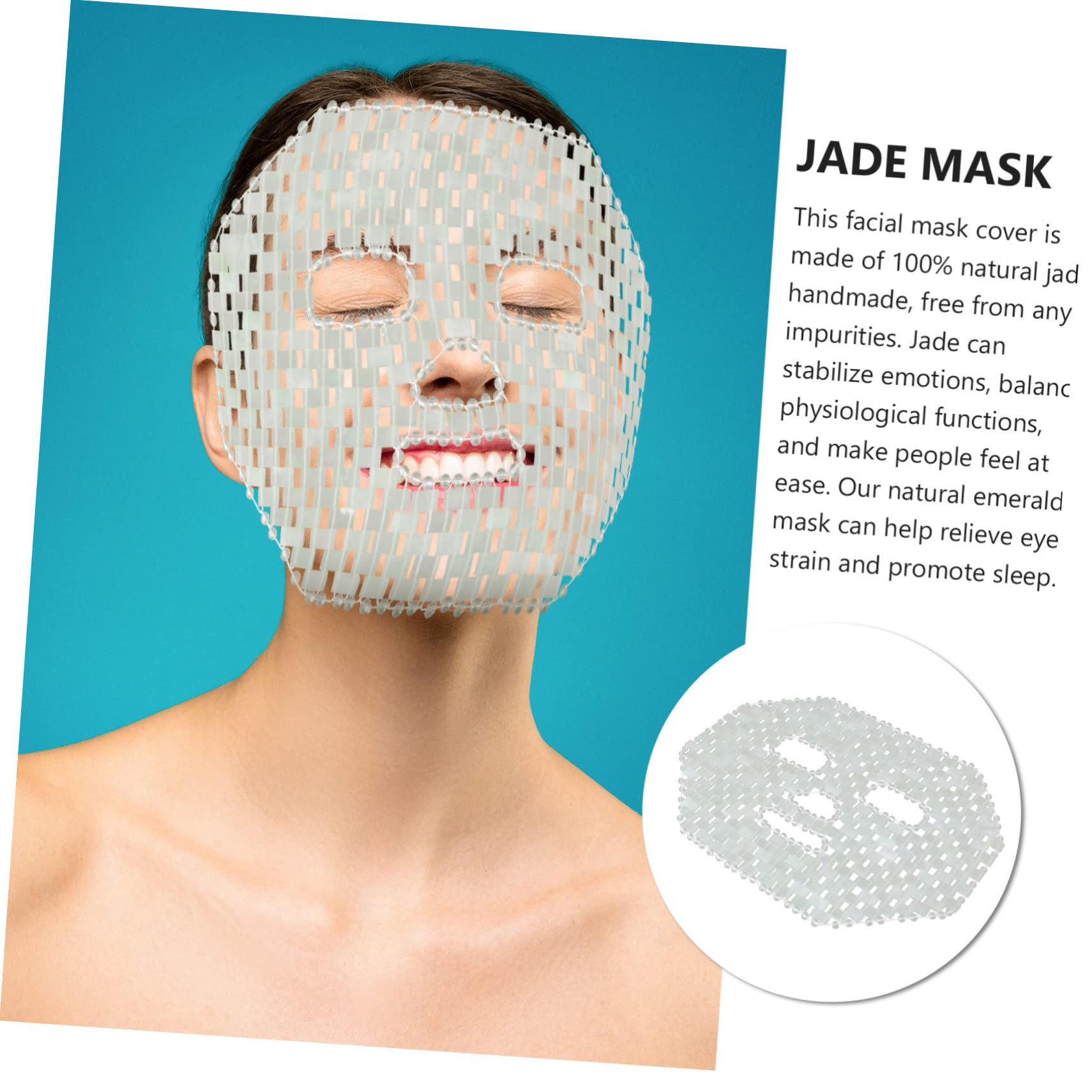 Veemoon Maschera Premium per Lenitiva e Massaggio Antirughe e Idratante per Occhiaie e Relax Notturno Comfort per Sonno Riposante
