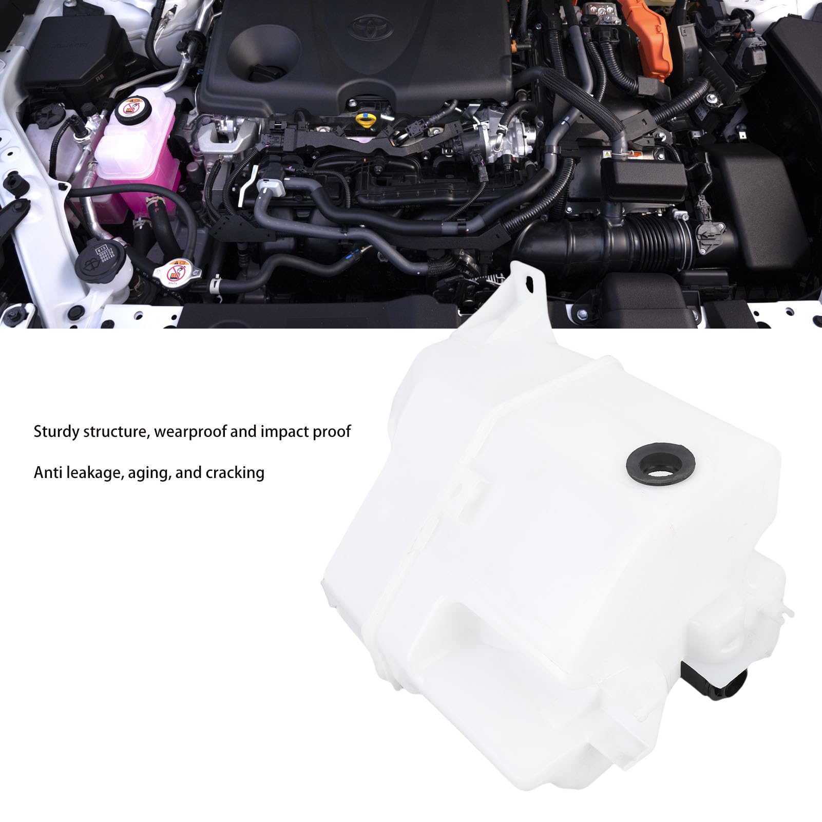 Luocute Conjunto de Tanque de Depósito de Lavaparabrisas, Reemplazo Directo con Tapa y Bomba de Lavado para 2019 2020 2021 2022 2023 2024, Números de Pieza 853150R060