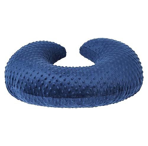 Miniatura 5 de Funda de almohada de lactancia, fundas de almohada de lactancia materna funda de lunares minky (azul estate)