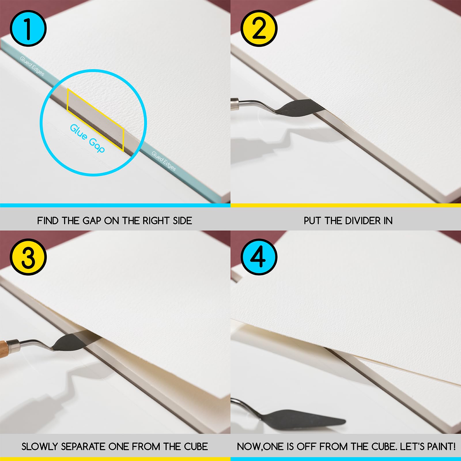 MEEDEN Blocco di carta dell'acquerello, 100% cotone Watercolor Paper Pad di 20 fogli, 140lb / 300gsm, carta di arte senza acidi per acquerello, guazzo e altro ancora, 18×12,5 cm grano grezzo