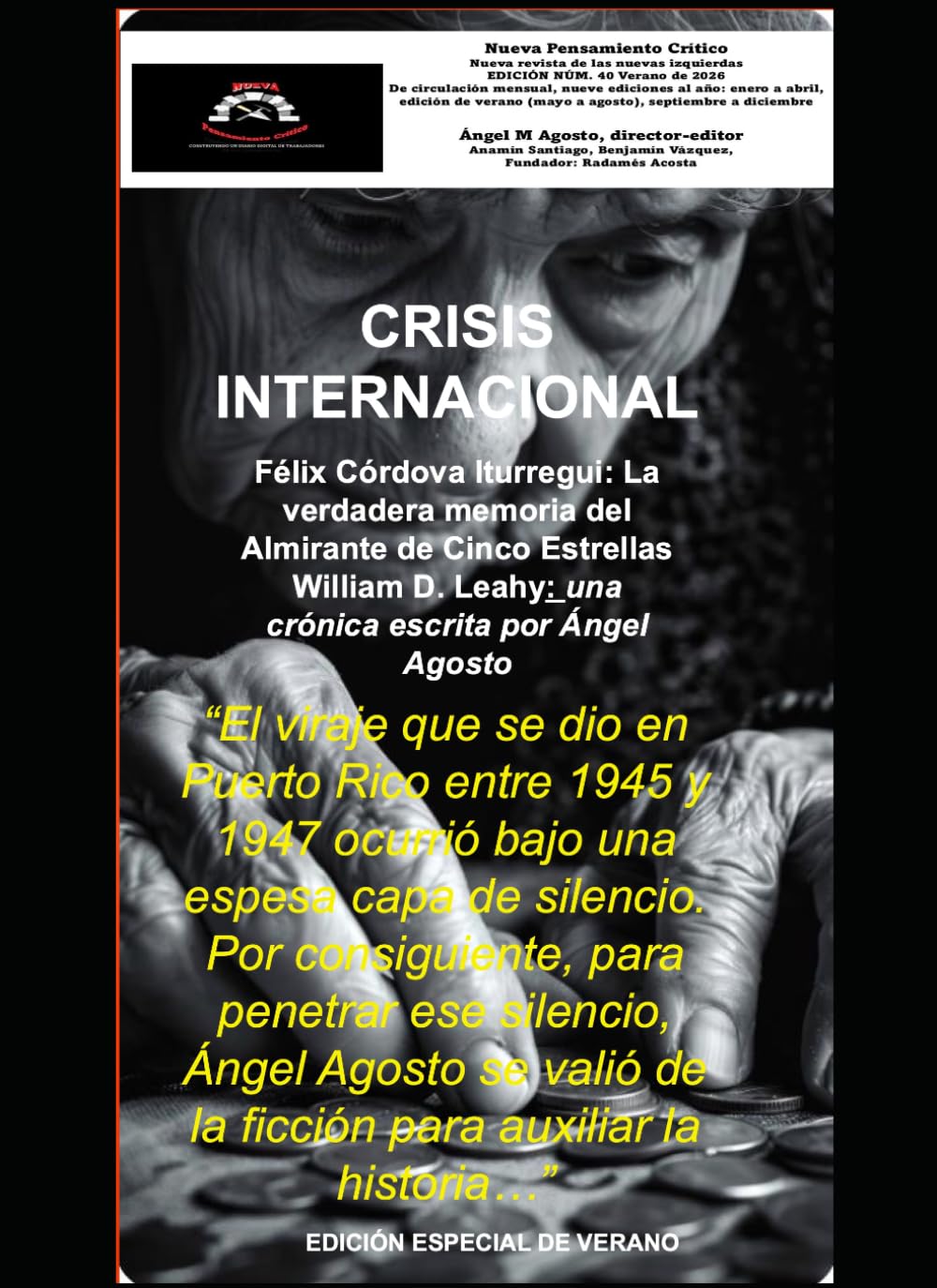 Revista Nueva Pensamiento Crítico Núm. 40 Verano de 2026