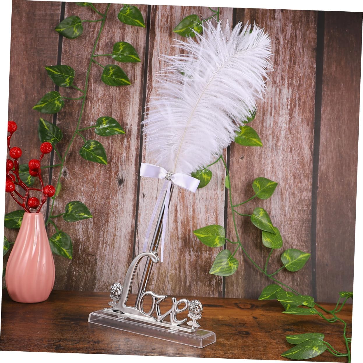 KICHOUSE Metal Sign Pen Wedding Pen Engraved Luxury Chic and Romantic Party Favors