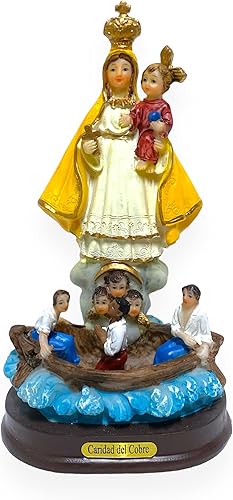 Imagen Estatua Virgen Caridad de Cobre - Figura de estatua de Virgen Caridad de Cobre, 6 pulgadas, regalo religioso