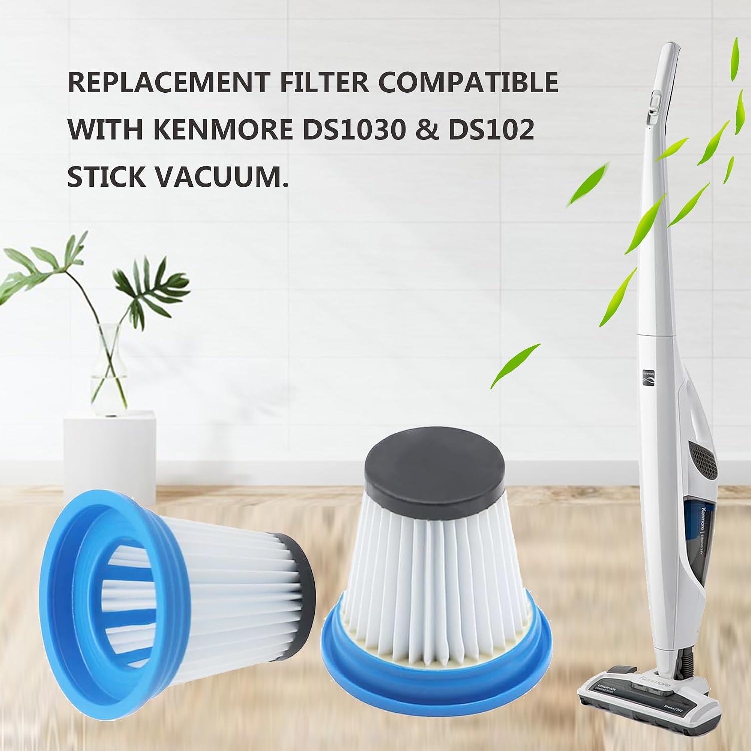 EZ SPARES 520280 Filter Compatible with Kenmore DS1020 DS1030, 4 Pack Set image 4