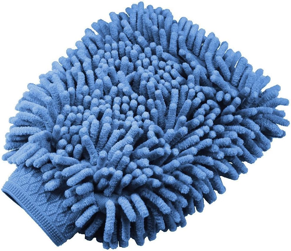 HappyTrade [2 pack] Car Wash Mitts-Washes, and Cleans Your Home, Kitchen, Bathroom, and Car-Use Wet or Dry (Blue)