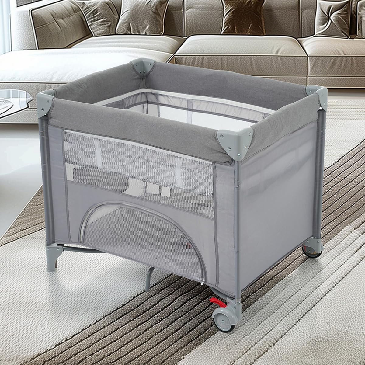 【美品】Kennkari ベビーベッド ベビーサークル 折りたたみ 添い寝ベッド Amazon.co.jp: Kennkari ベビーベッド ベビーサークル