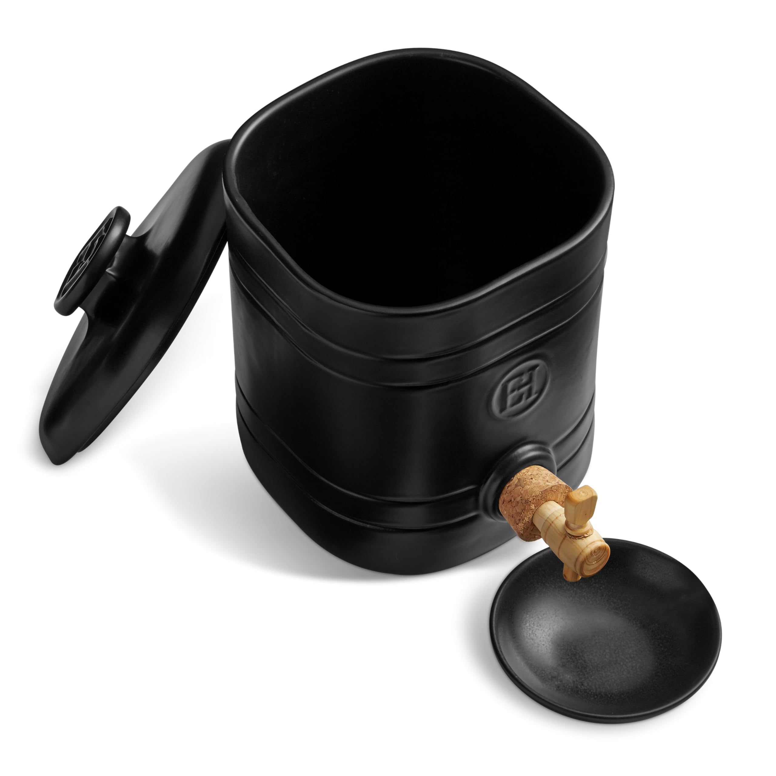 Emile Henry - VINAIGRIER Truffe Noir Mat 2,5 L