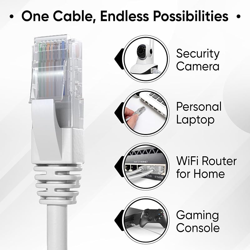 Mr. Tronic 305m Cat 5E Ethernet Hálózati Kábel, Gyors Internet Kapcsolathoz, AWG24, 1 Gbps, 100 MHz, UTP CCA, Szürke LAN Kábel