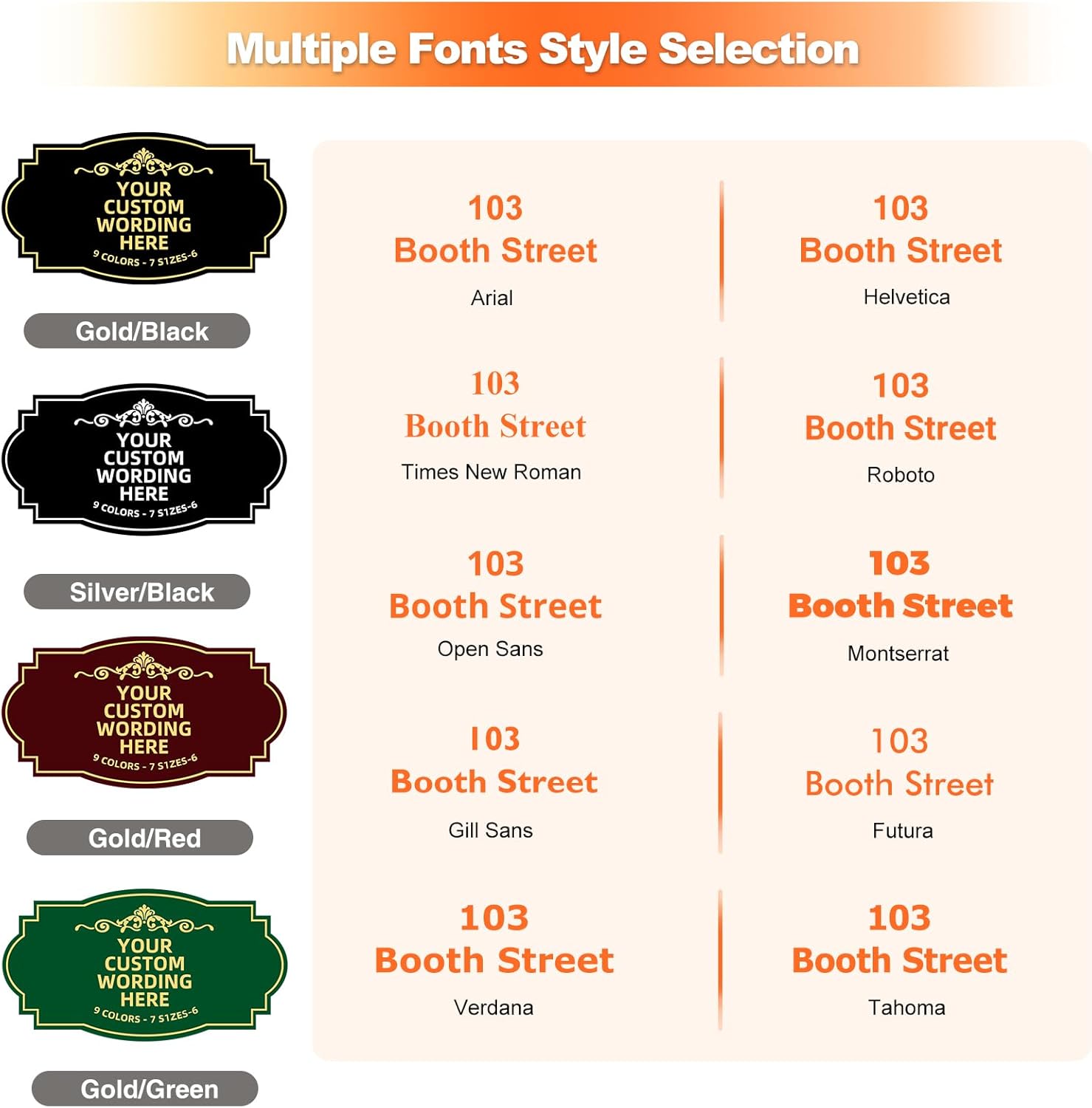 Custom Hanging House Address Sign Outdoor,Personalized Address Plaques for Outside,House Number,Single or Double Sided with Hooks,Irregular Style