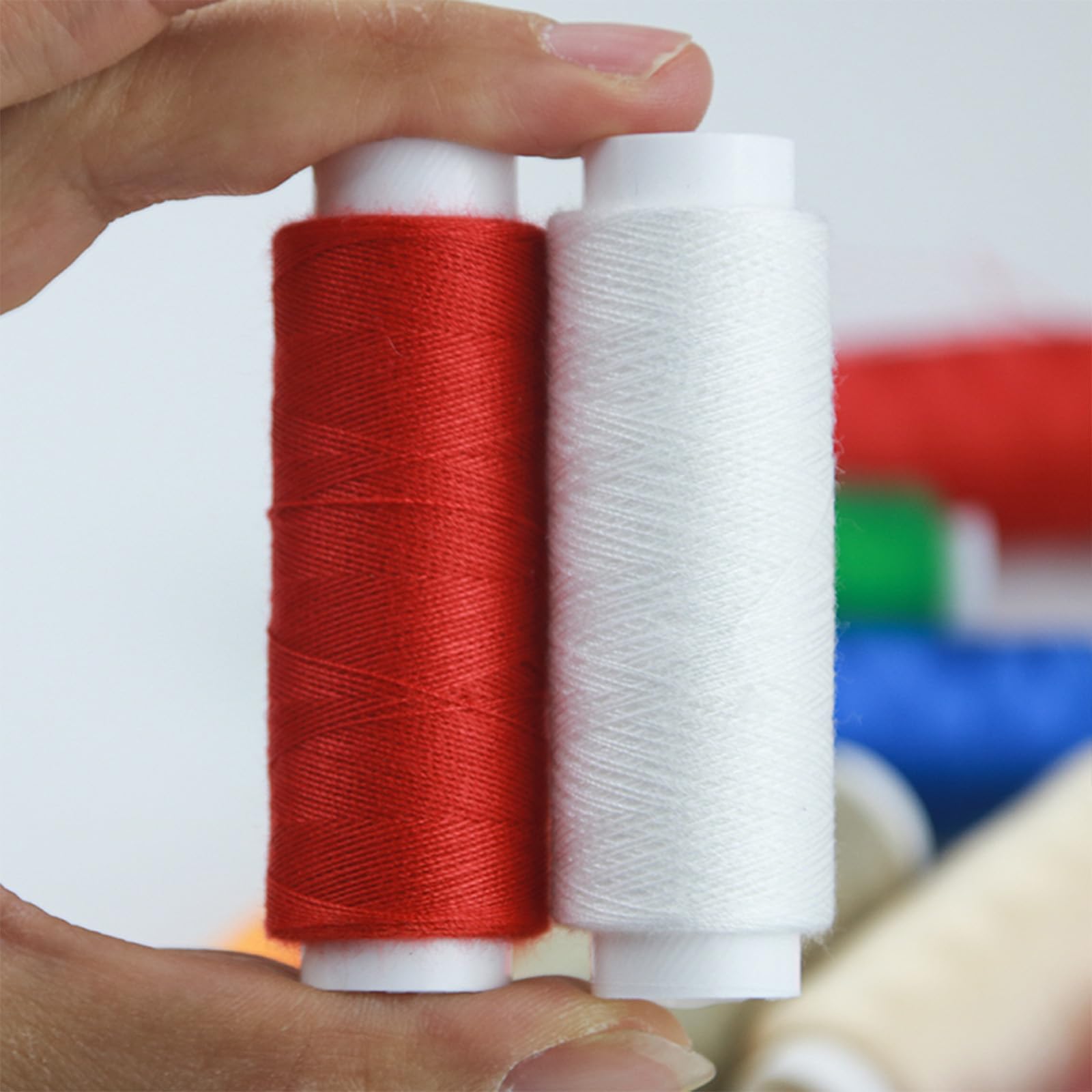 12 Bobines De Fil à Coudre En Polyester - 350 Mètres Par Bobine - Pour Machine à Coudre Et Couture à La Main - Solide, Doux, Ne Décolore Pas - 5