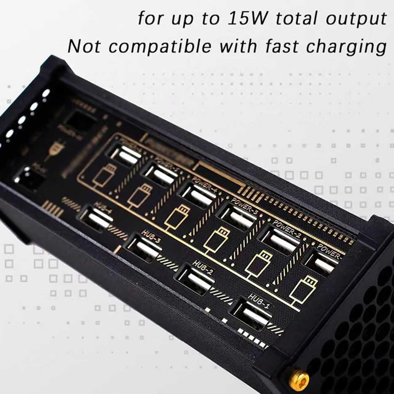 Commutatore Usb A 6 Porte, Hub Usb Con Docking Station, Con Pulsante Di Controllo Indipendente, Funzione Di Comando Vocale, Trasmissione Dati, Condivisione Di Dispositivi Usb, Ideale Come Regalo