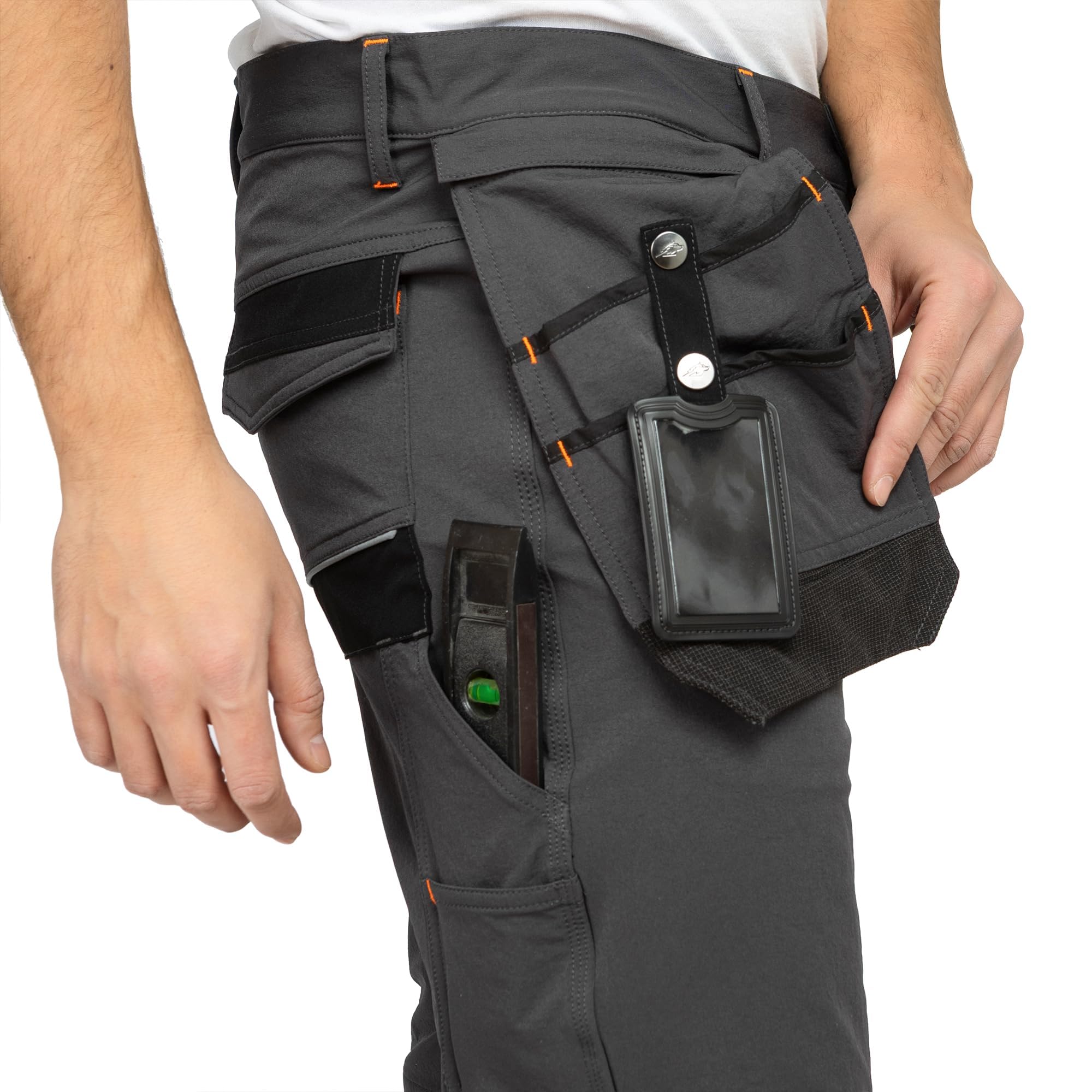 BWOLF Vector Pantalones cortos de trabajo hombre robustos flexibles 90% nailon 10% elastano