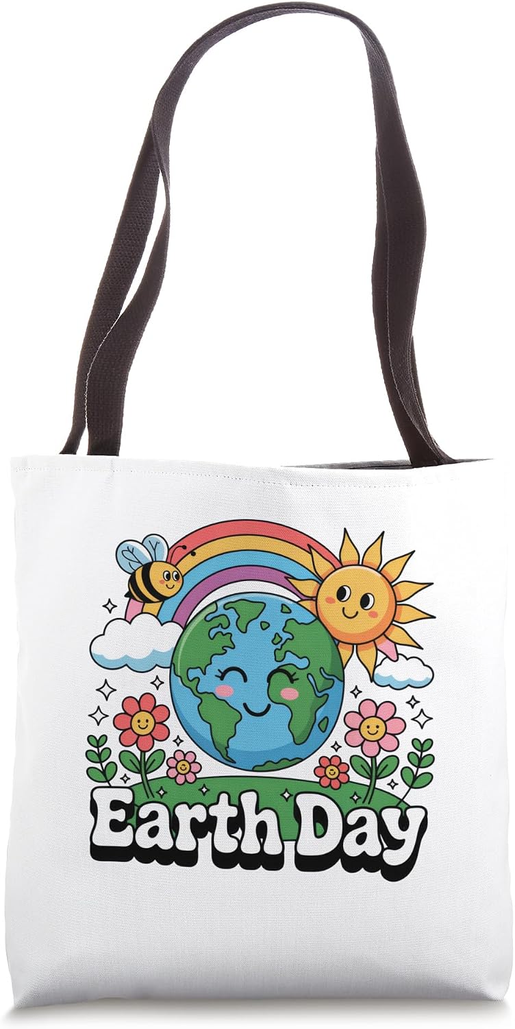 Happy Earth Day 2026 Environmental Toddler Kids Planet Tote Bag