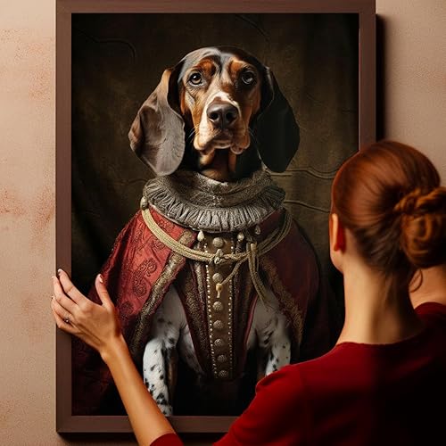 Miniatura 218 de Thuan Chow Chow Retrato de mascota con disfraz real de perro en un disfraz retrato de perro con vestimenta Retrato medieval de mascota retrato