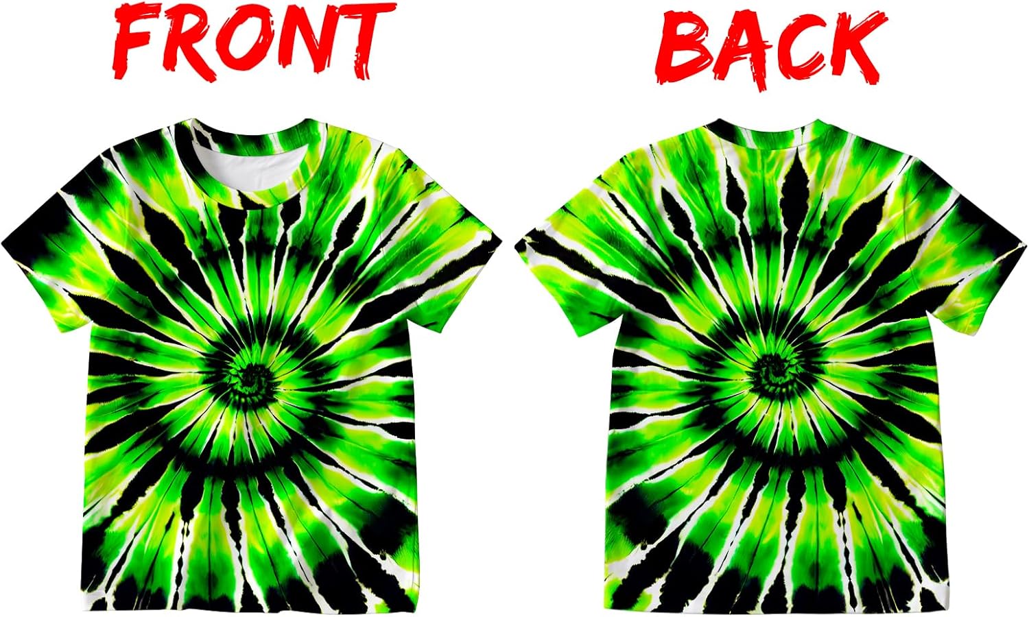Women's Tie Dye Shirt Short Sleeve Hippies Senior Casual Summer Tees T Shirts for Women - Image 2