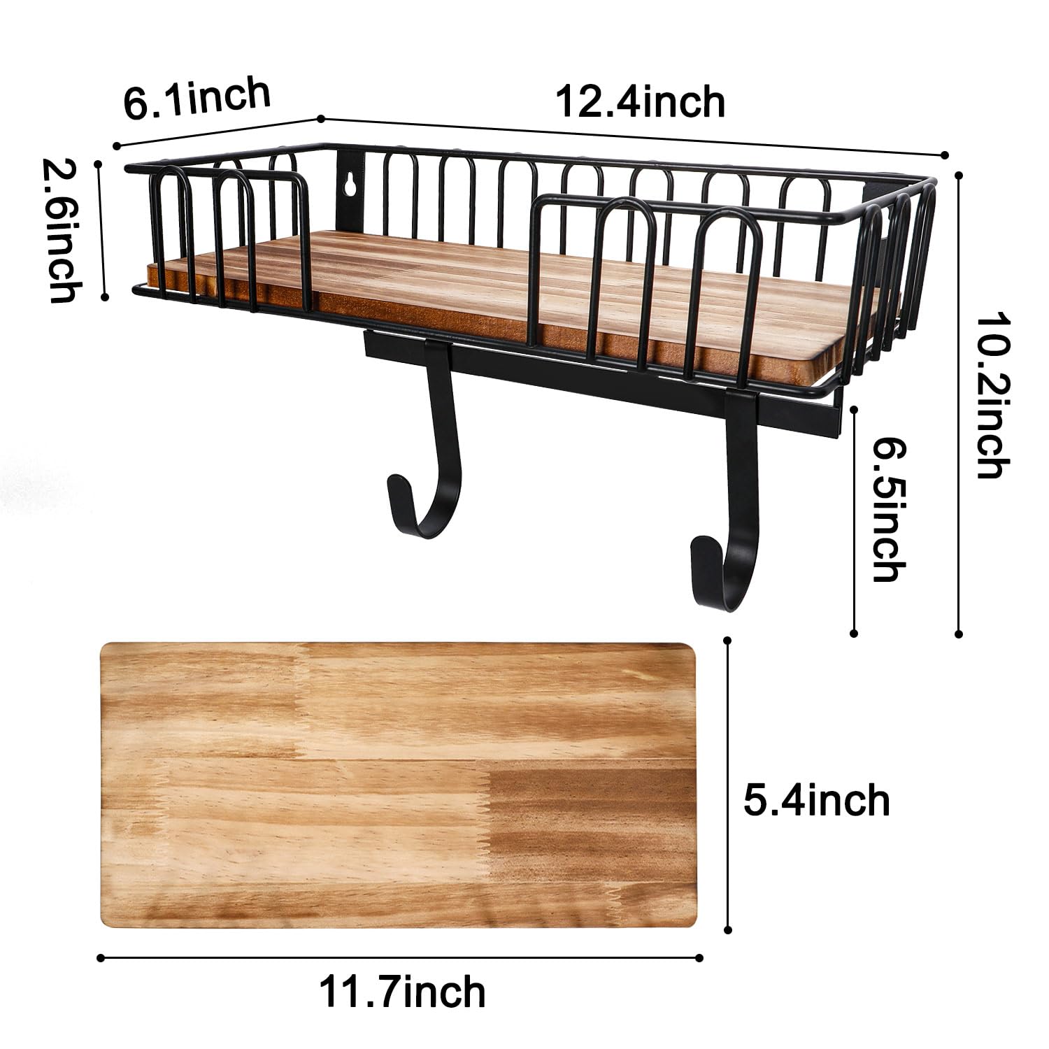 Ironing Board Holder Wall Mount: Metal Iron and Ironing Board Hanger for Laundry Room Decor and Storage