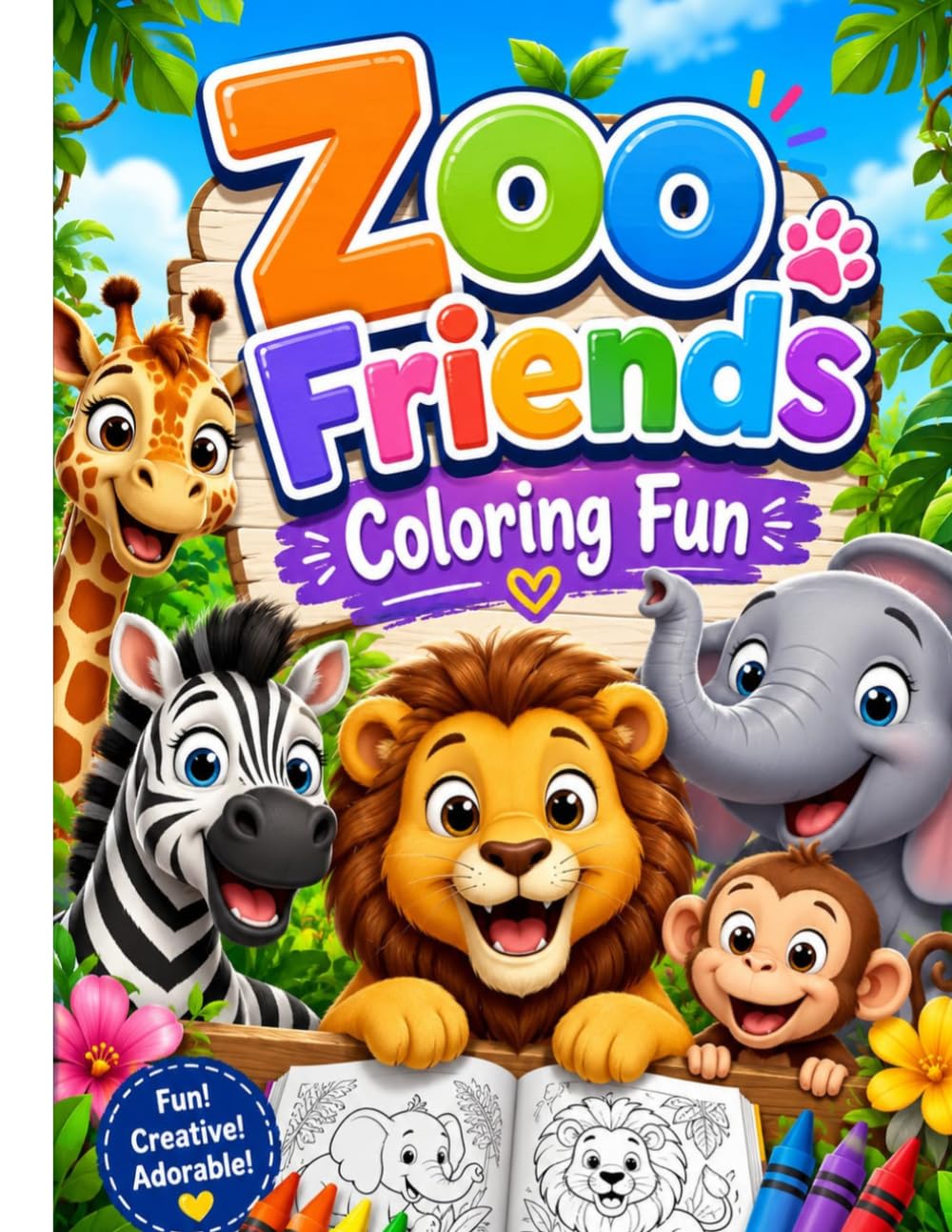 Zoo Friends Coloring Fun