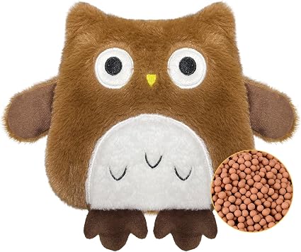 Microwavable Heat Pad with Washable Cover, Clay Granules, Microwave Heat Pad for Back Neck Shoulder and Period Pain Relief, Heat Pack Microwavable, Heating Pads, Neck Warmer Microwave Owl