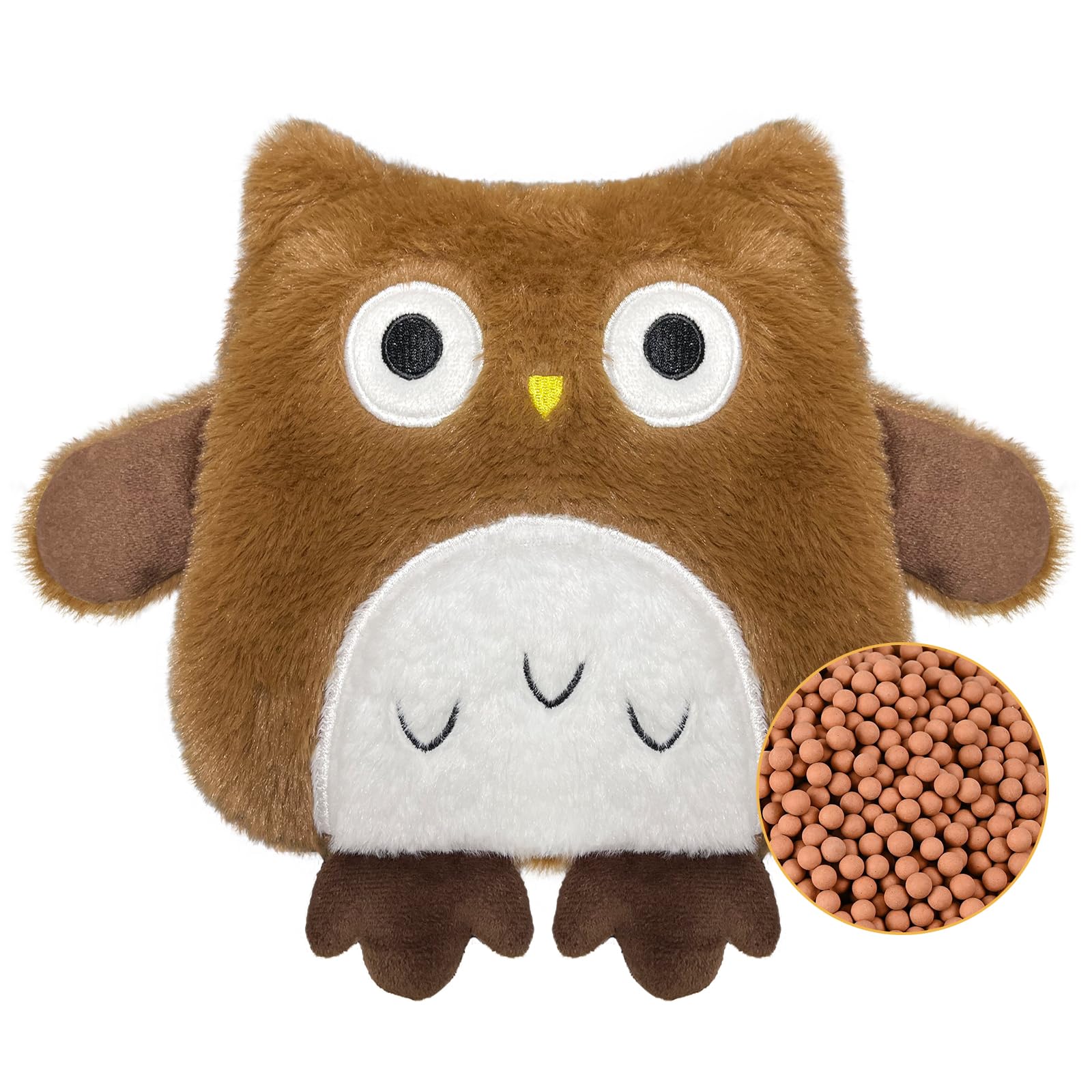 Cojín De Calor Para Microondas, Saco Semillas Microondas Para Bebe Mujeres, Saco De Semillas Para Microondas, Saquito De Semillas Microondas Para Espalda Y Cuello Lumbar Abdomen Alivio Del Dolor(búho)