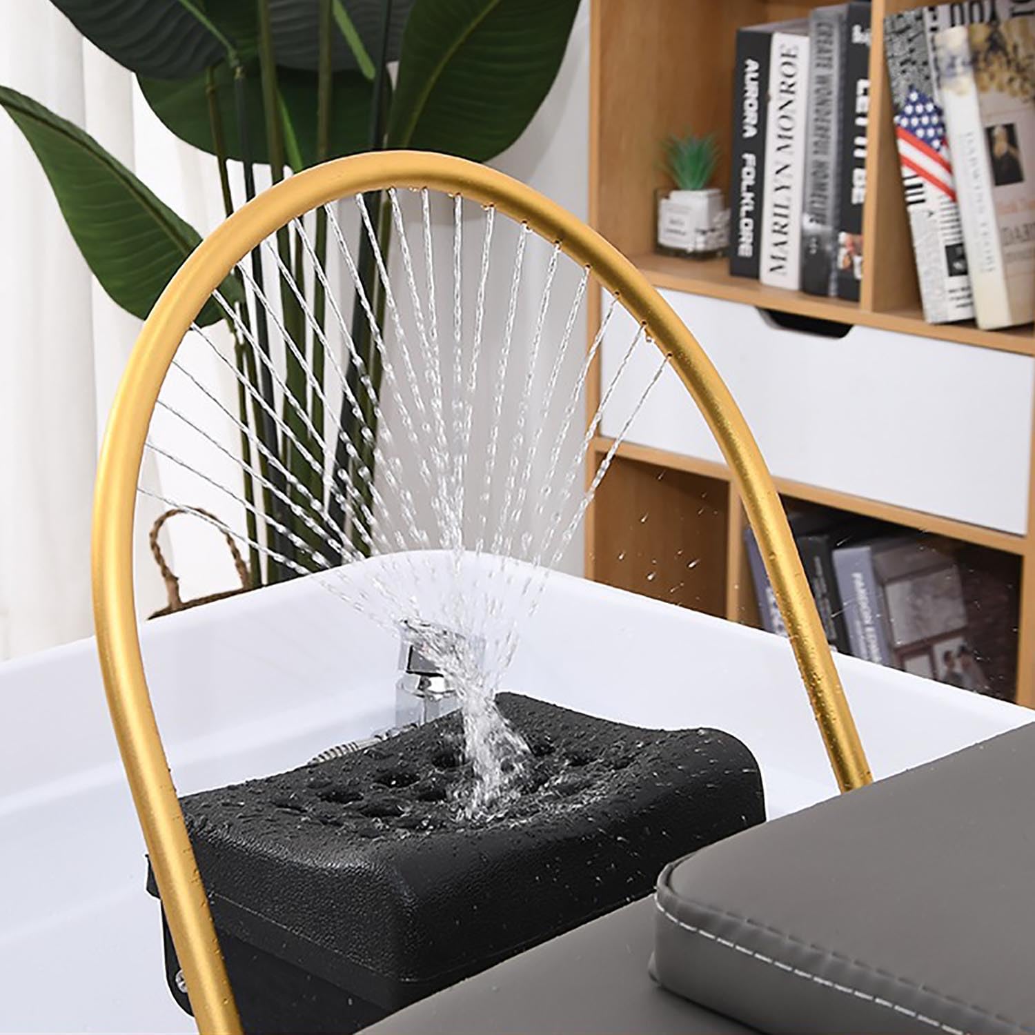 Lettino per shampoo con massaggio a circolazione d'acqua per saloni di