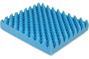 LipSki Egg Crate Foam Padding Car Seat Cushion For Back Pain Relief