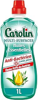 Nettoyant multi-surfaces anti-bactérien Carolin Huiles essentielles - Flacon de 1L