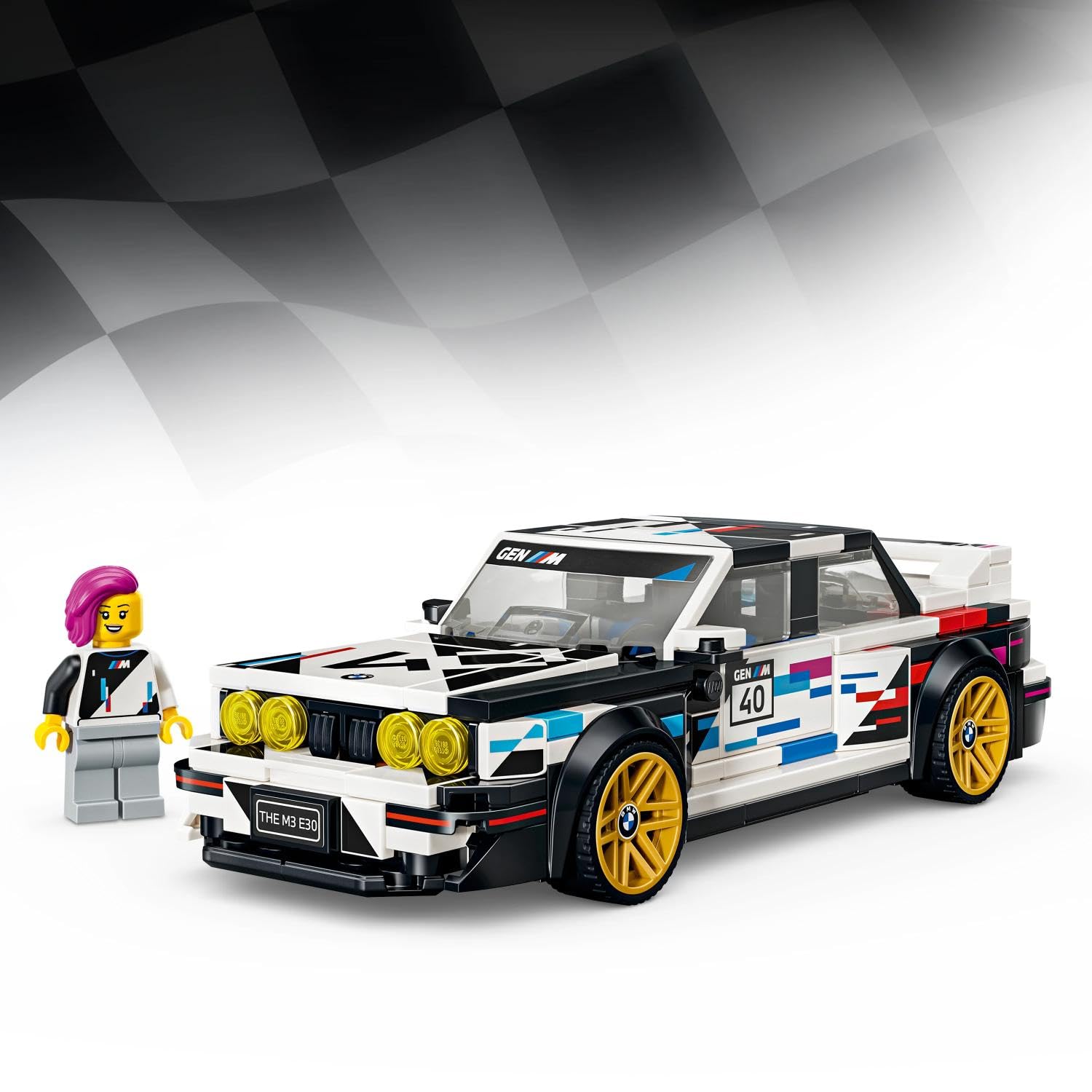 LEGO Speed Champions BMW M3 (E30) - Voiture Jouet - Maquette avec Minifigurine Collector de Pilote - Idée de Cadeau d'anniversaire dès 9 Ans pour Garçon ou Fan de Sport Automobile 77263