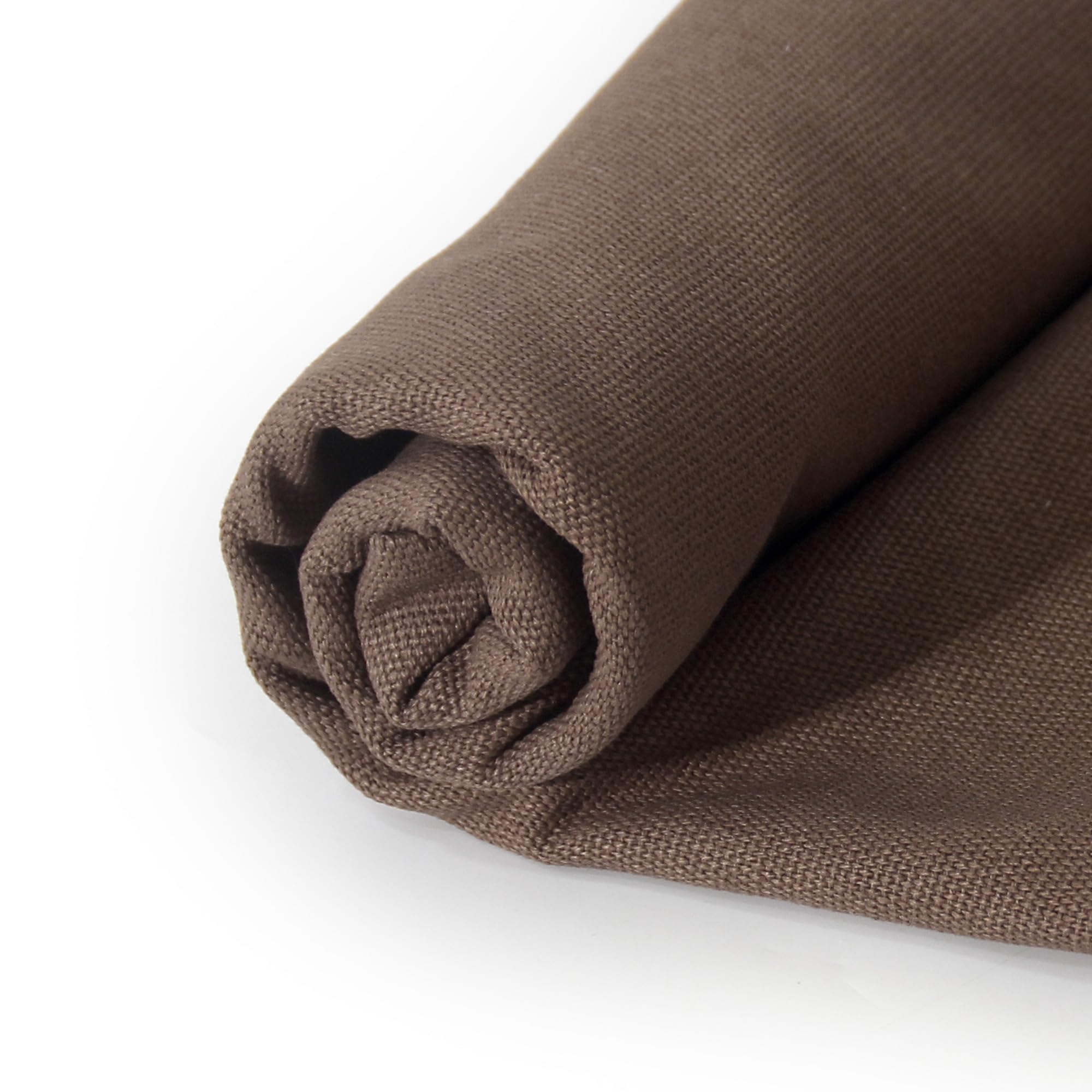 Widarms 100% Cotton Canvas Fabric by The Yard, 59" 12oz Natural Duck Canvas Fabric for Crafts, Handmade Home Decor, Sewing DIY Cloth, Embroidery (Brown, Cut by The Yard) - 5