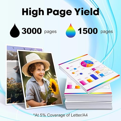 Miniatura 10 de Miss Deer LC406XL - Cartuchos de tinta negra compatibles con LC406BK LC-406XL, funciona con impresora Brother MFC-J4335DW MFC-J4345DW MFC-J5855DW