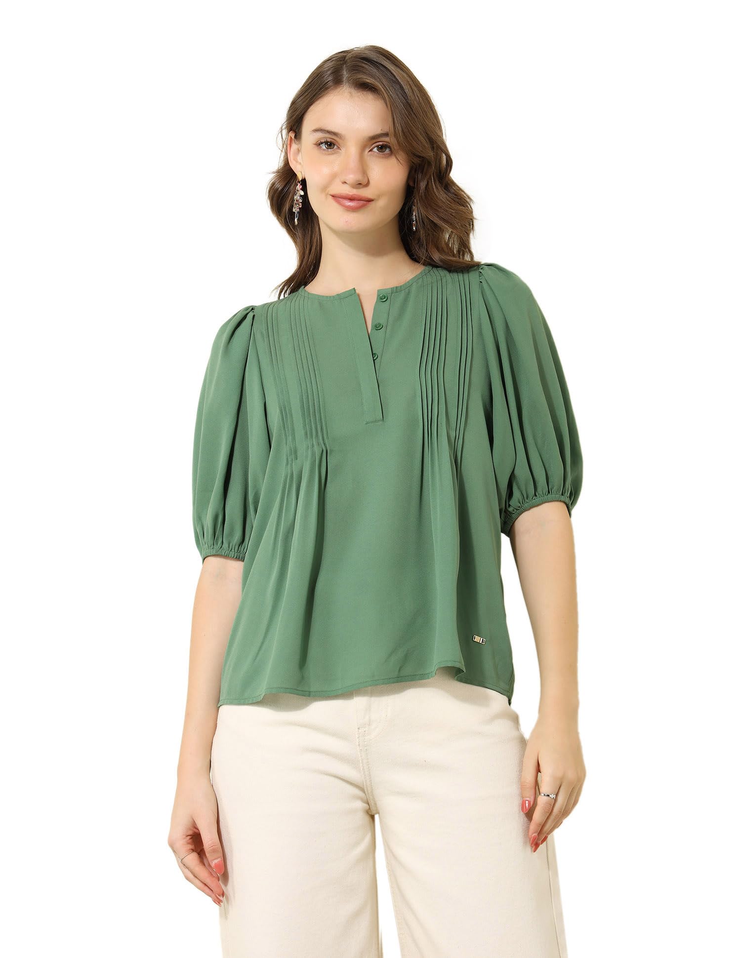 Women's Polyester Solid Regular Fit T-Shirt