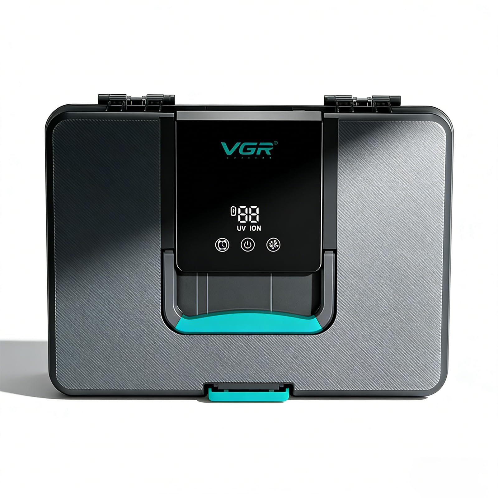 VGR 840 Profi Haarschneidemaschine Set Reinigungsbox, Hochwertige Aufbewahrungsbox für Haarschneidemaschinen Nutzung 365 Nanometer Lichttechnologie, mit Einer Zeitgesteuerten Reinigungsfunktion