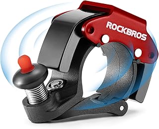 ROCKBROS Campanello Bici, Mini Campanello Nascosto, Clacson Volume 100db, Manubrio da 22 mm, Adatto per Biciclette, Bici da Corsa, MTB, Accessori Bici