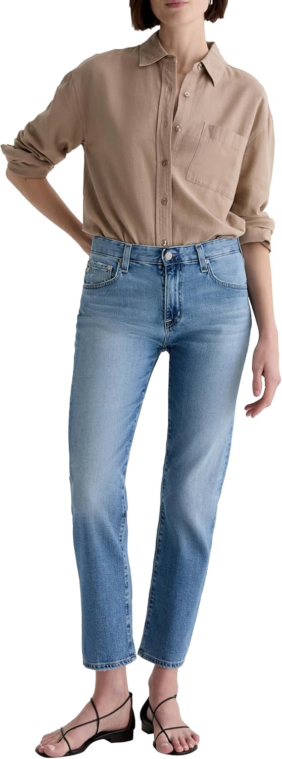 AG Womens Ex-Boyfriend Mid Rise Slouchy Slim - Image 2