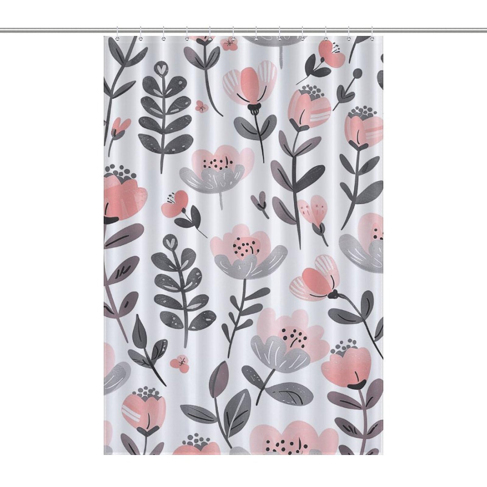 Rideau de douche imperméable 122x183 cm avec œillets métalliques pour salle de bain