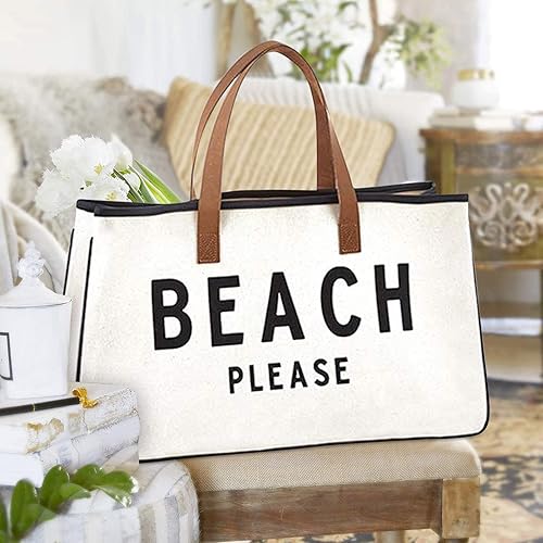 Miniatura 2 de Creative Brands D3713 - Bolsa estilo tote de la colección Hold Everything, tamaño de 20 x 11 pulgadas, color blanco y negro con impresión en inglés: