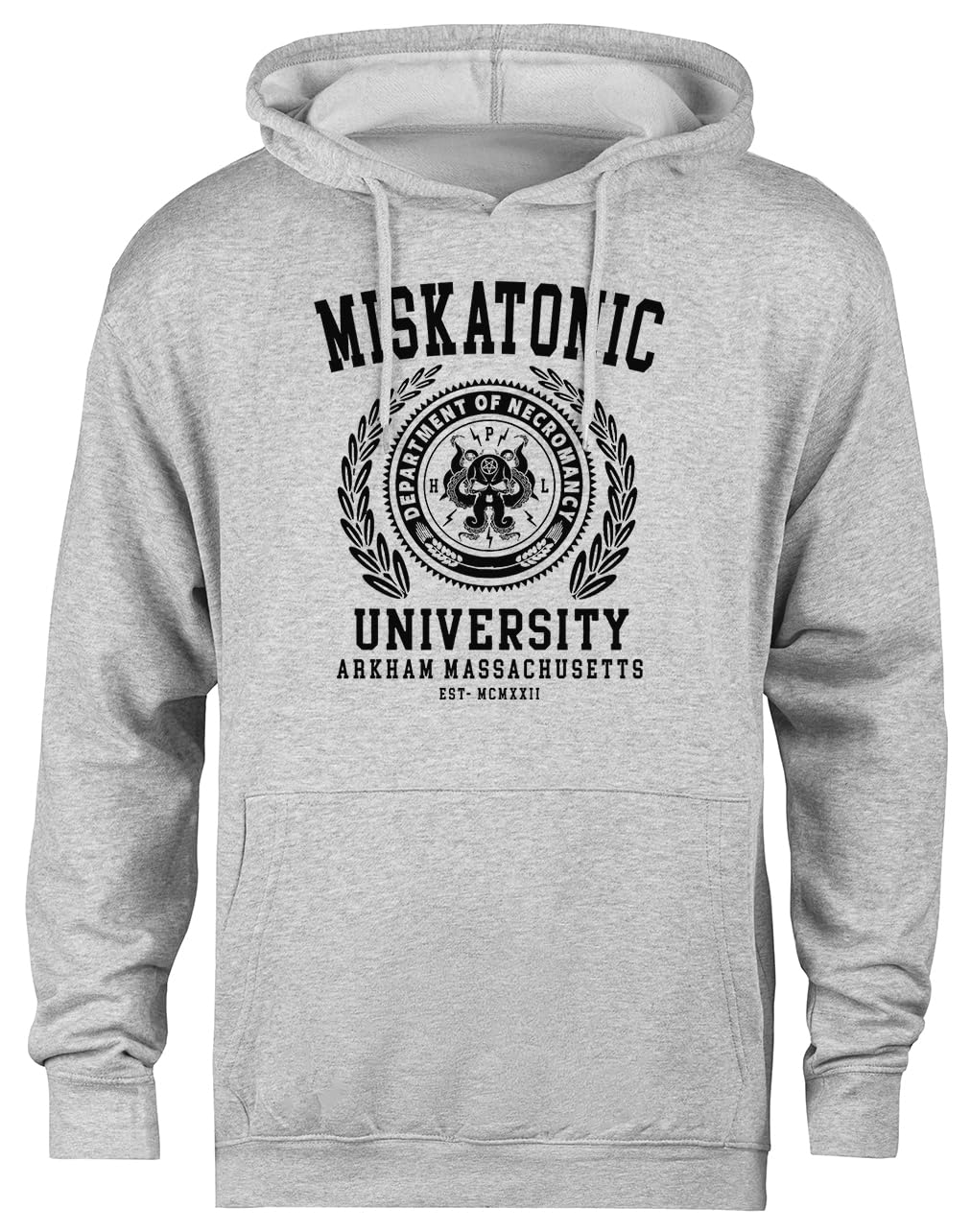 Cthulu I ​​Lovecrafta Szara Bluza Z Kapturem Unisex Bez Płci Unisex Grey Hoodie Genderless Pullover