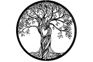 Nature-Inspired Laser Cut Tree of Life Metal Wall Art