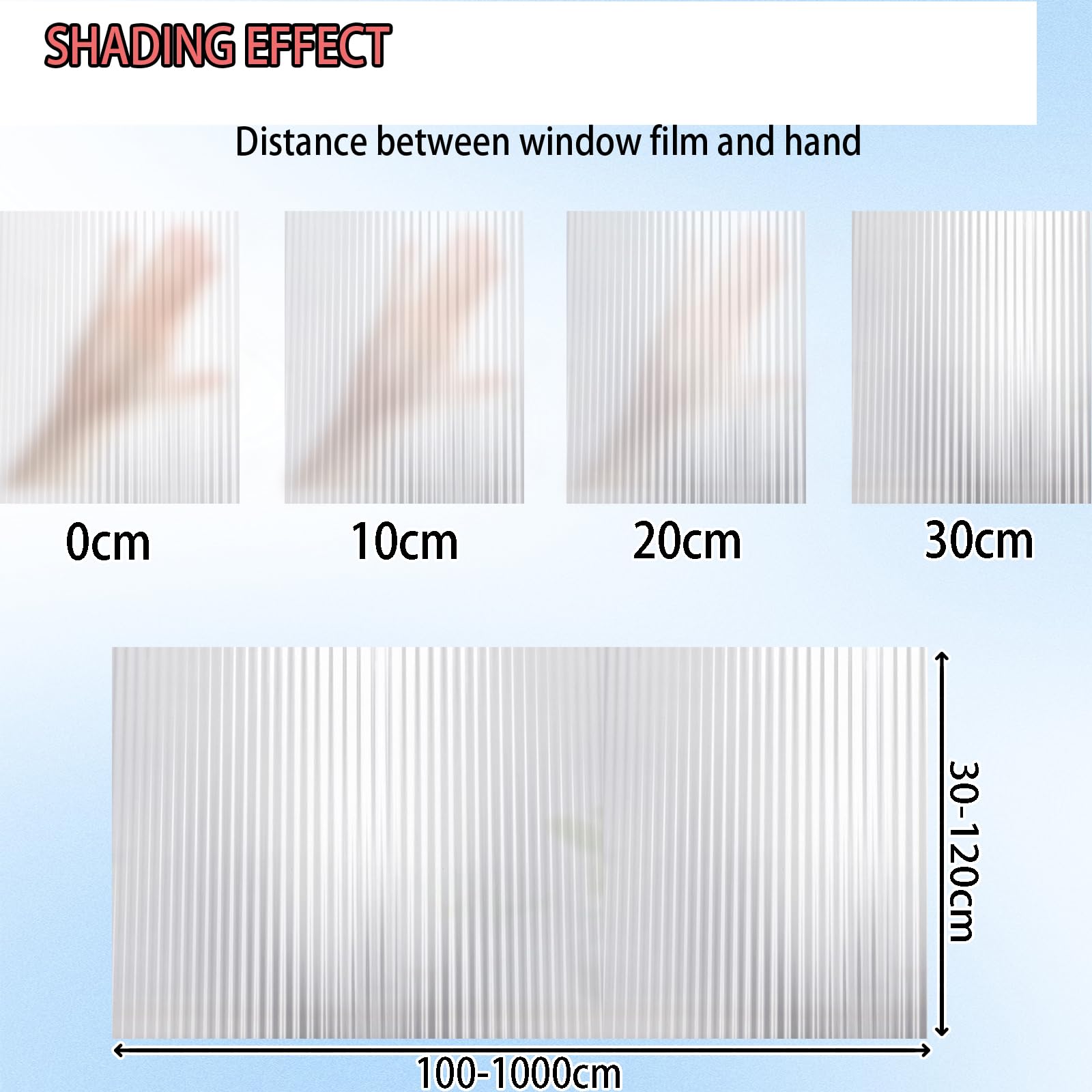 Glass Window Film 60 x 240 cm Nieprzezroczysta, Matowa, Blokująca Promienie Uv, Zdejmowalna, Przylegająca Elektrostatycznie, Folia Na Szkło Matowe Na Okna, Changhong 2
