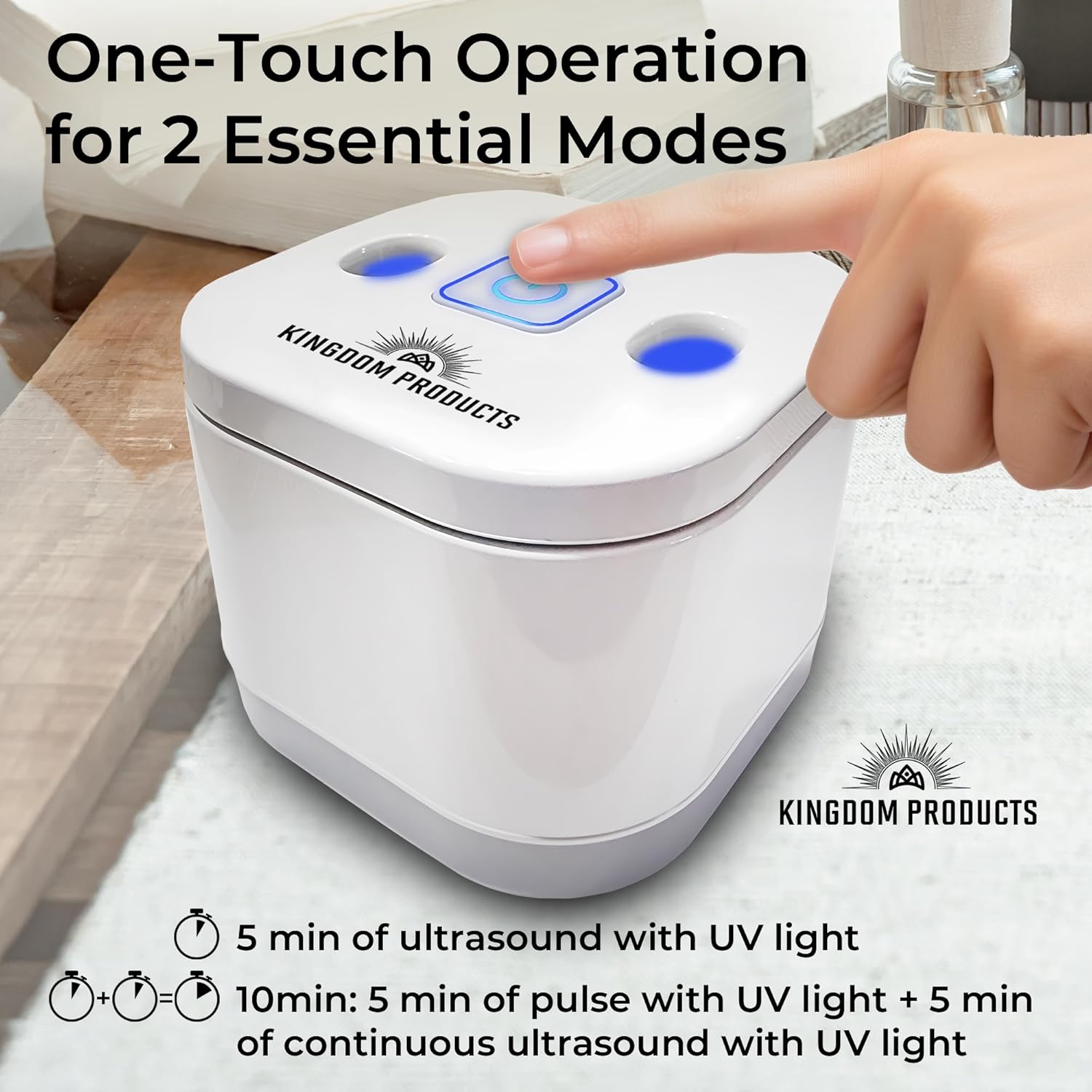 Innovative Ultrasonic Retainer Cleaner with a Larger 200ML Pod, 45kHz Retainer Cleaner Machine for Dentures, Night Guard Cleaner, Mouth Guard Cleaner, Denture Cleaner, Aligner Cleaner