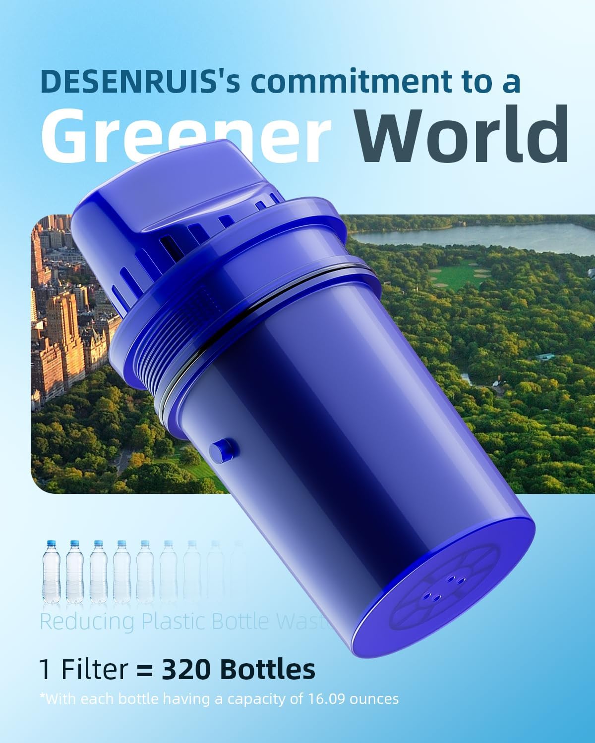 Water Filter Replacement Compatible with All PUR, PUR Plus Water Pitcher and Dispenser PPF951K, CRF950Z, PPF900Z, PPT700W, CR-1100C, Effectively Reducing Lead, Chromium, 4 Pack, By DESENRUIS