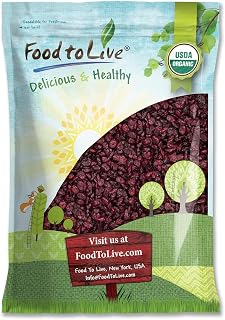 Food to Live Organic Dried Cranberries, 25 Pounds – Non-GMO, Kosher, Unsulfured, Bulk