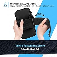 Vista 5 de Brazalete deportivo, gimnasio para correr, bolsa universal para teléfono inteligente con orificio para auriculares, bolsillos multifuncionales