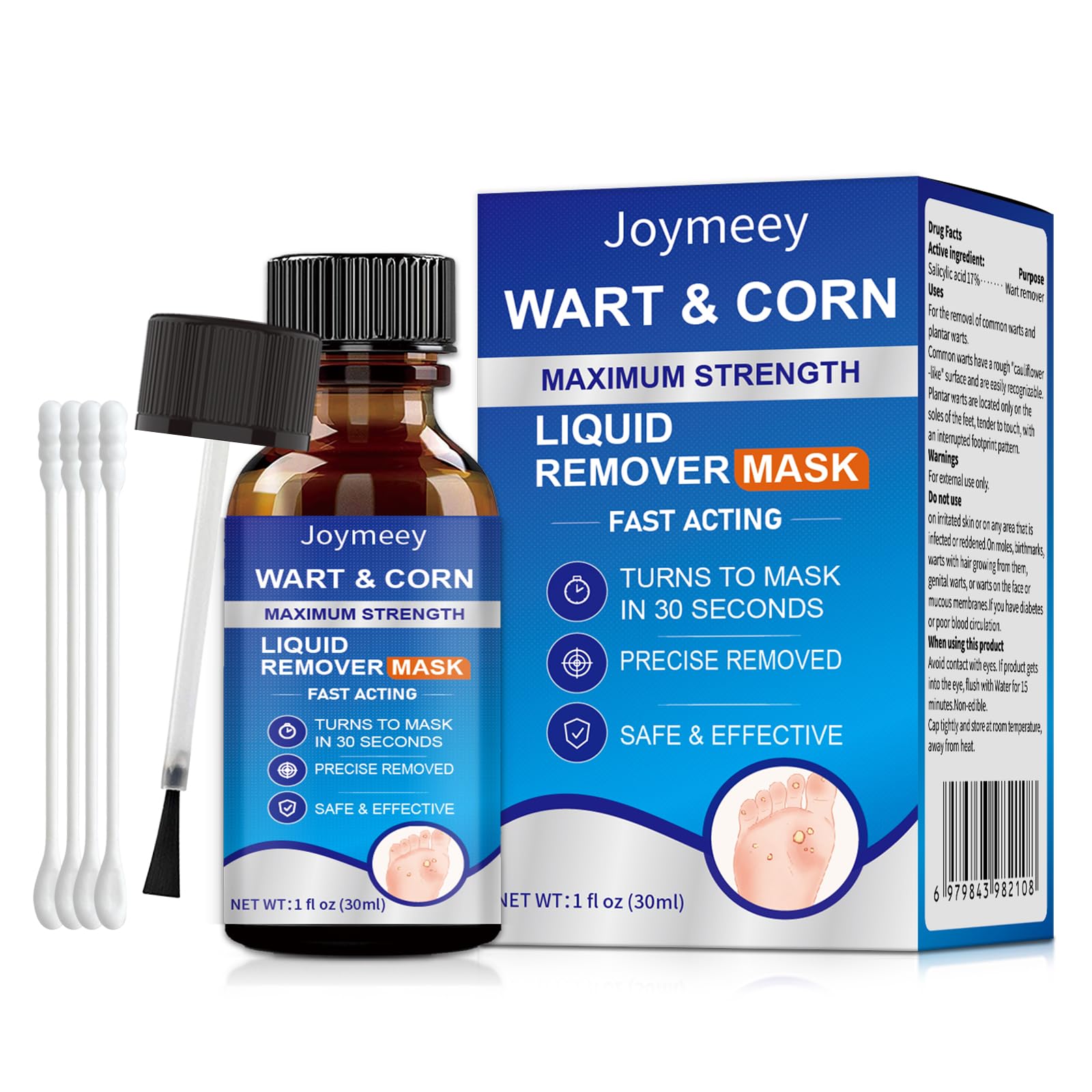 17% Salicylic Acid Wart Remover Liquid for Plantar Wart &amp; Common Wart 30ml