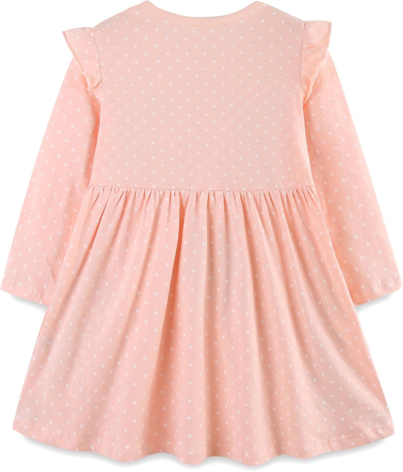 FreeLu Girls Cartoon Casual Dress Toddler Jersey Cotton Party Dresses Applique Embroidery Longsleeve T-Shirt Clothes - Image 2