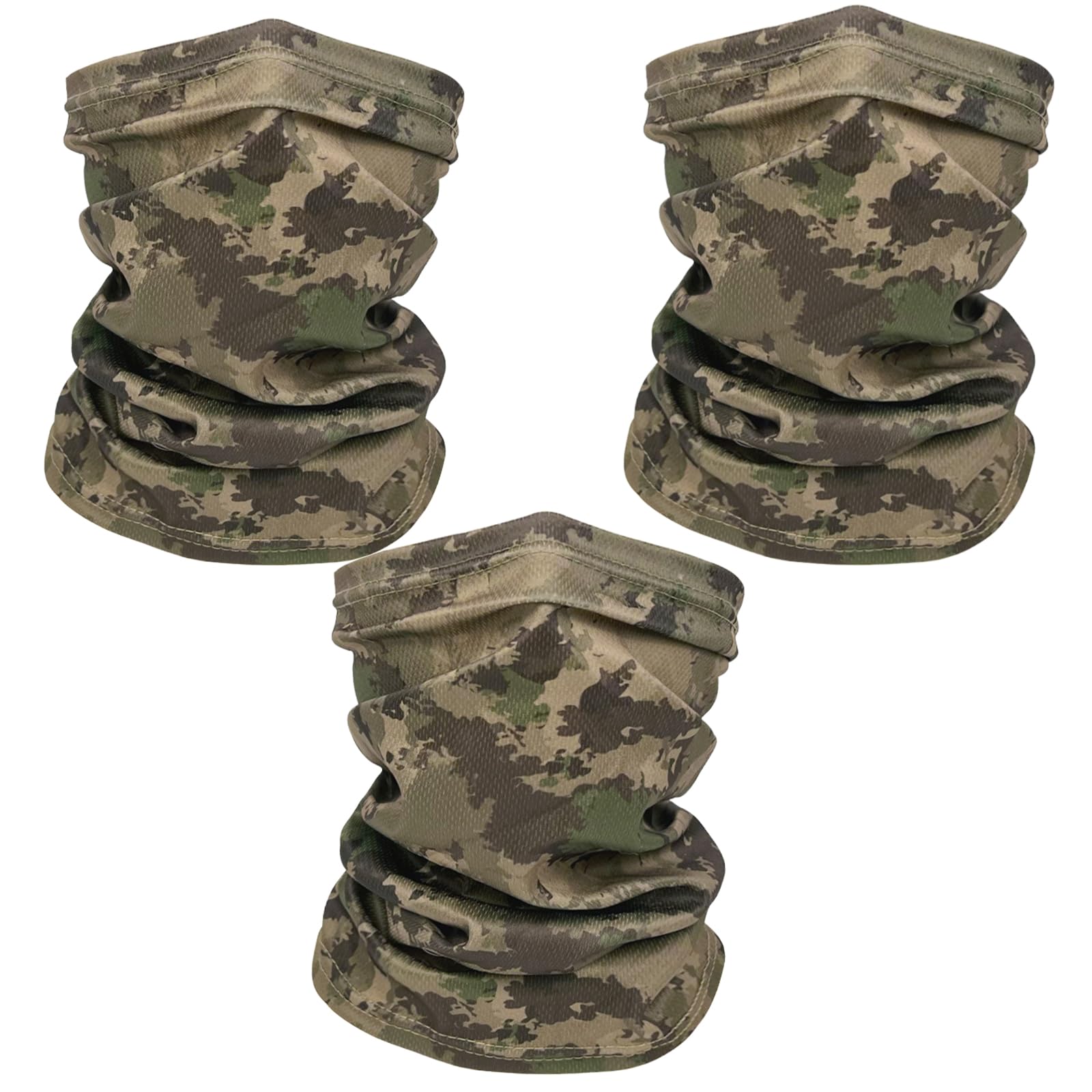 Coyote Brown Neck Gaiter, tan face mask bandanas men cooling summer, half face covering women