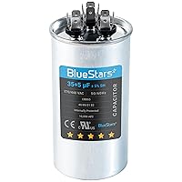 Vista 31 de [Listado UL] BlueStars 10 uF ± 5% MFD 370/440V CBB65 CBB65A Pieza de Repuesto de Capacitor de Arranque y Funcionamiento Ovalado - Capacitores