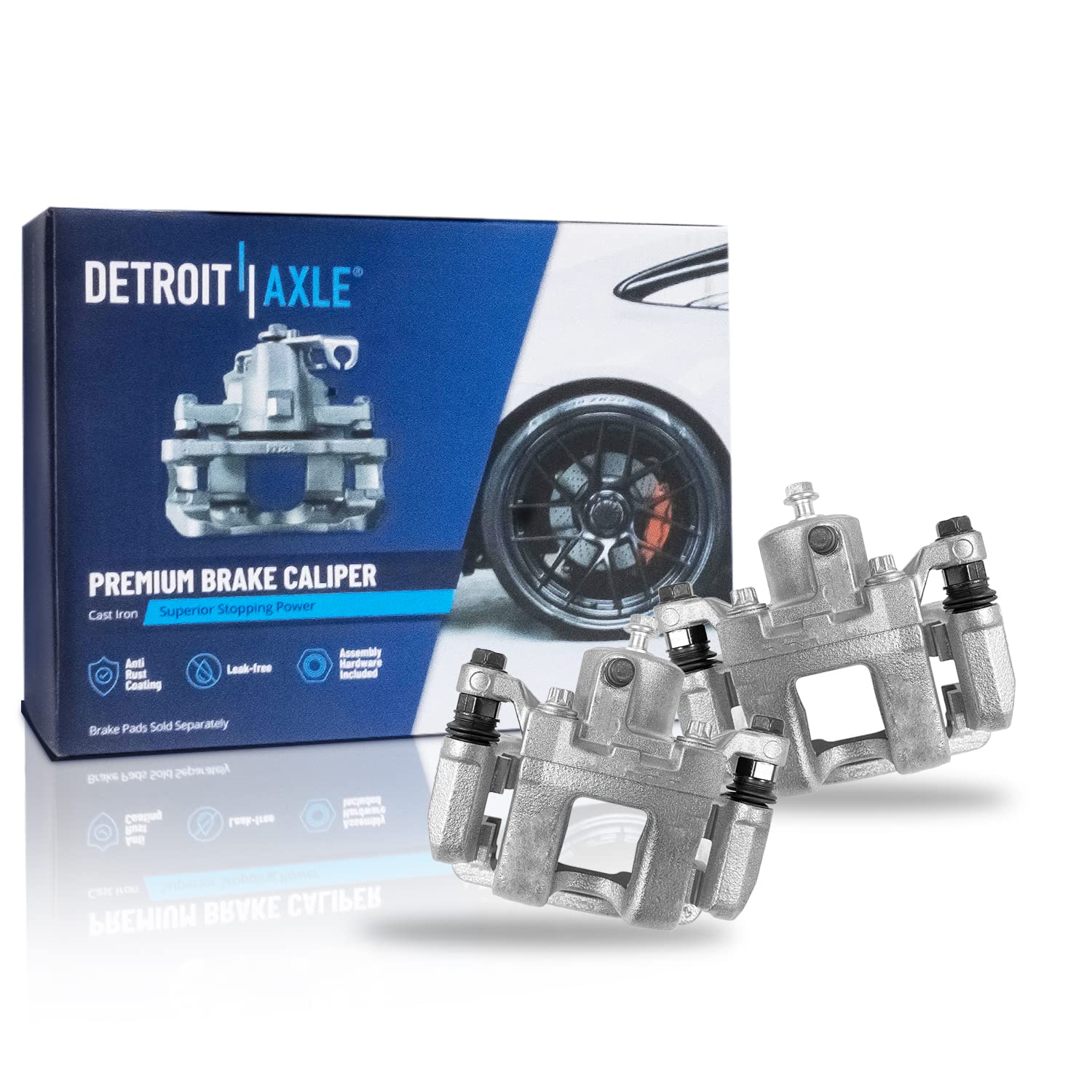 Detroit Axle - Rear Brake Calipers for 2011-2015 Hyundai Sonata Kia Optima